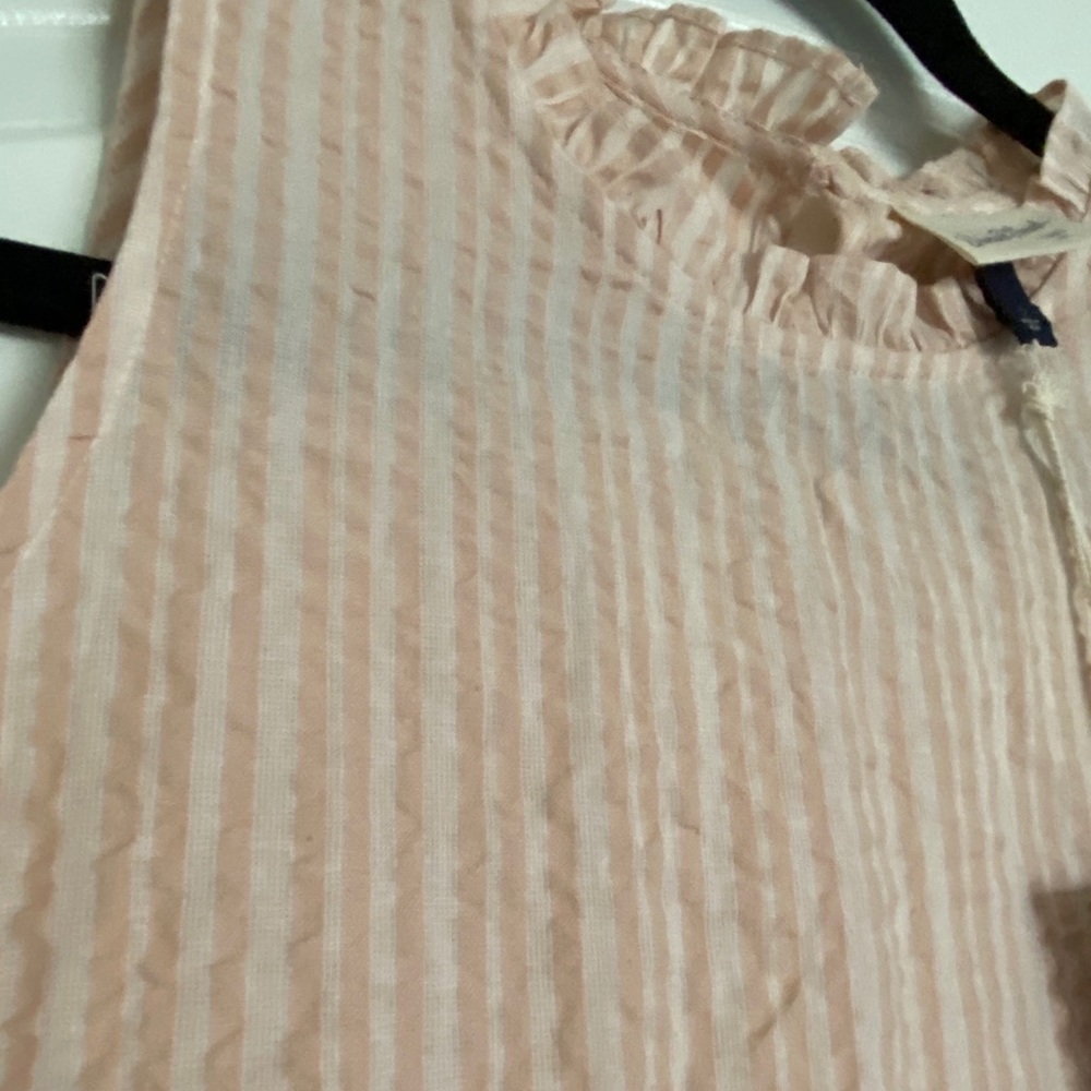 UNIVERSAL THREAD PINK/WHITE tank top size SMALL